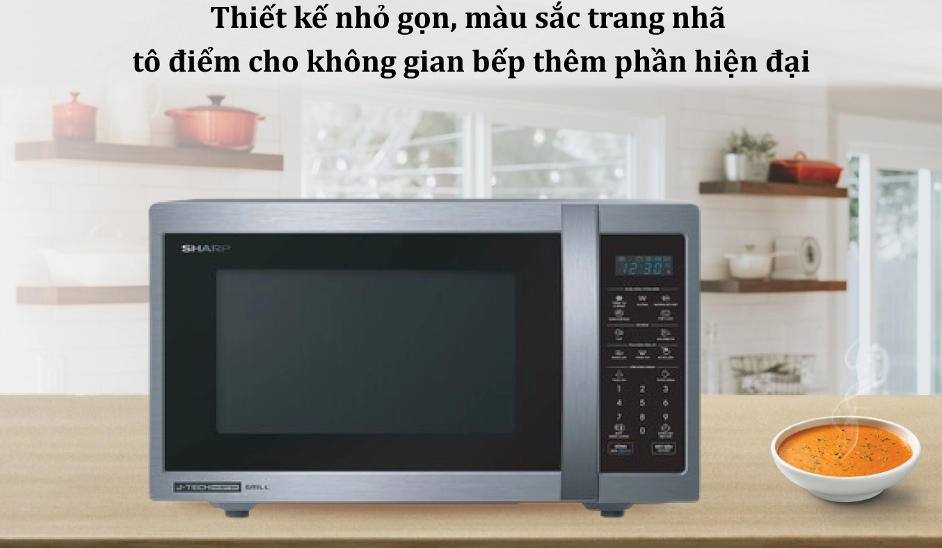 Lò vi sóng có nướng Sharp 25 lít R-G52XVN-ST - Ảnh 2