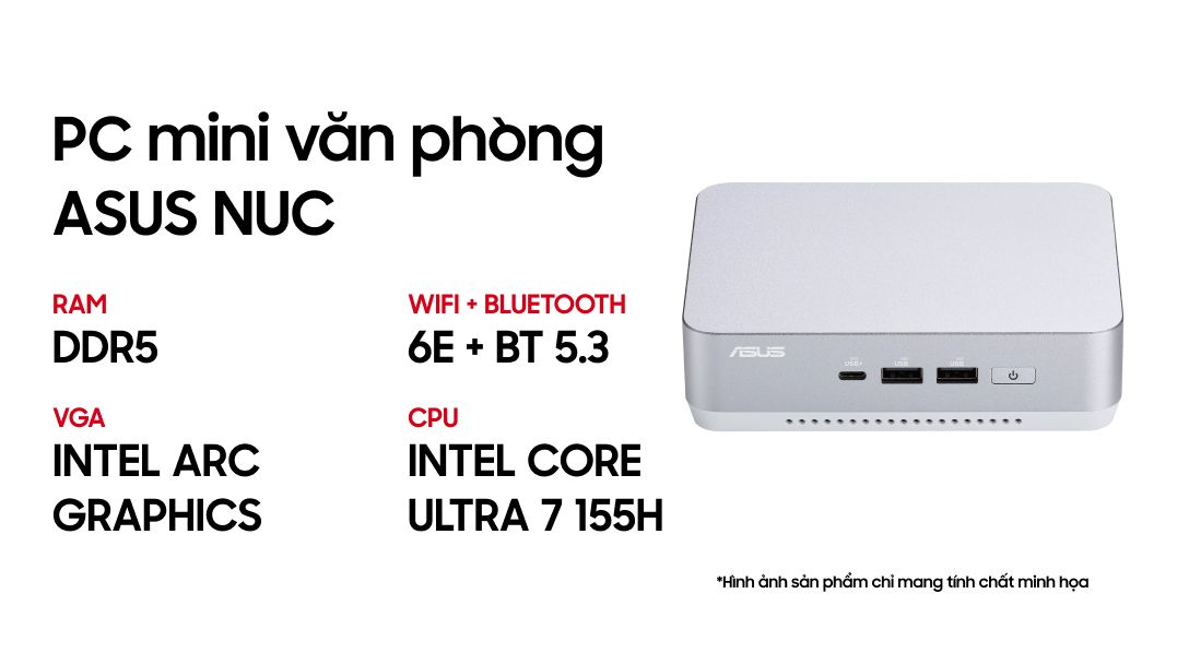 PC Mini Asus NUC 14 PRO+ Revel Canyon White U7 - Ảnh 2