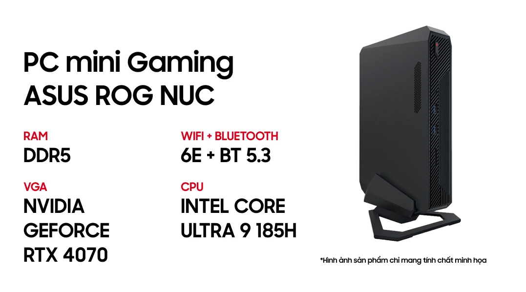 PC Mini Asus ROG NUC 14th Scorpion Canyon U9 - Ảnh 4