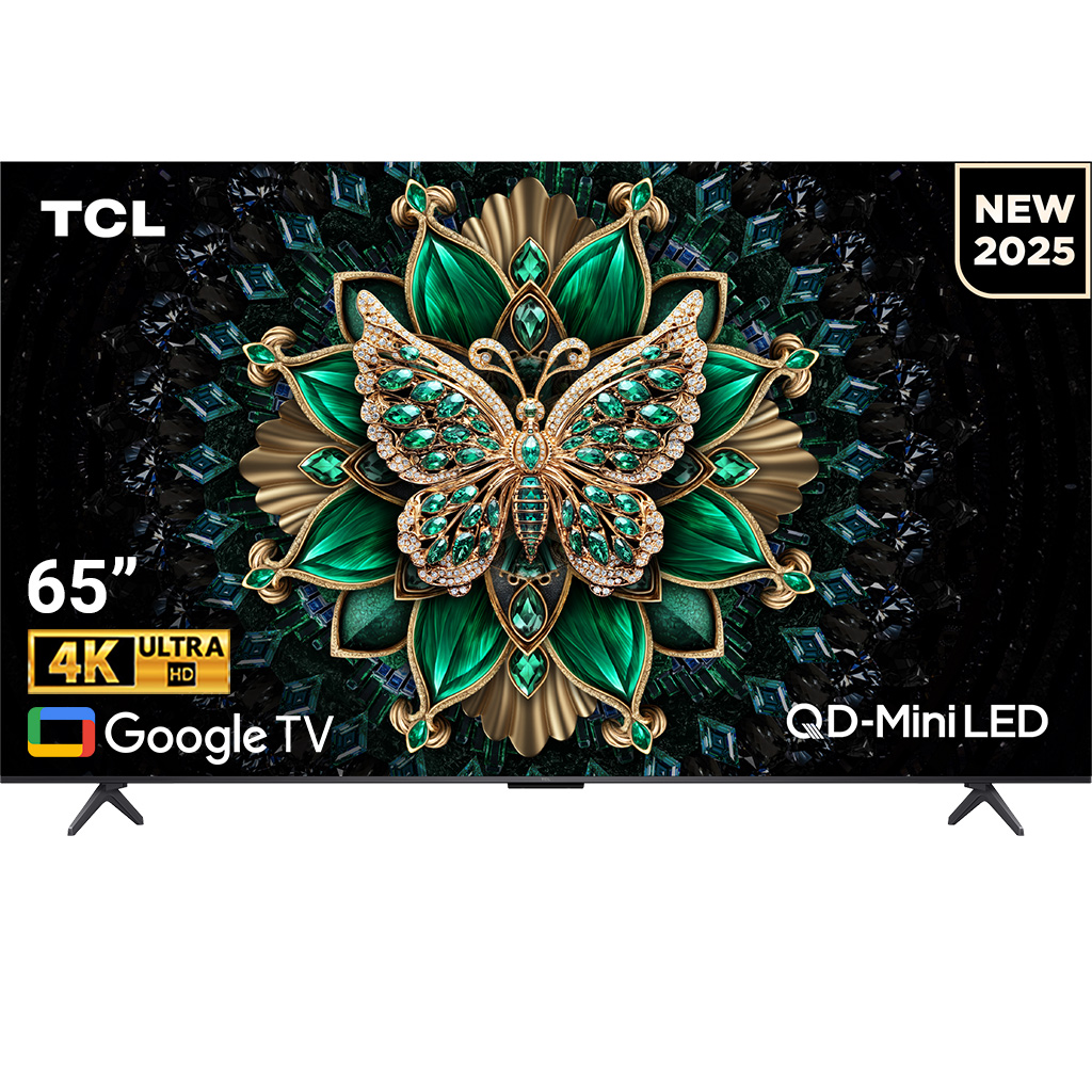 Google Tivi QD-Mini LED TCL 4K 65 inch 65C6K Đen