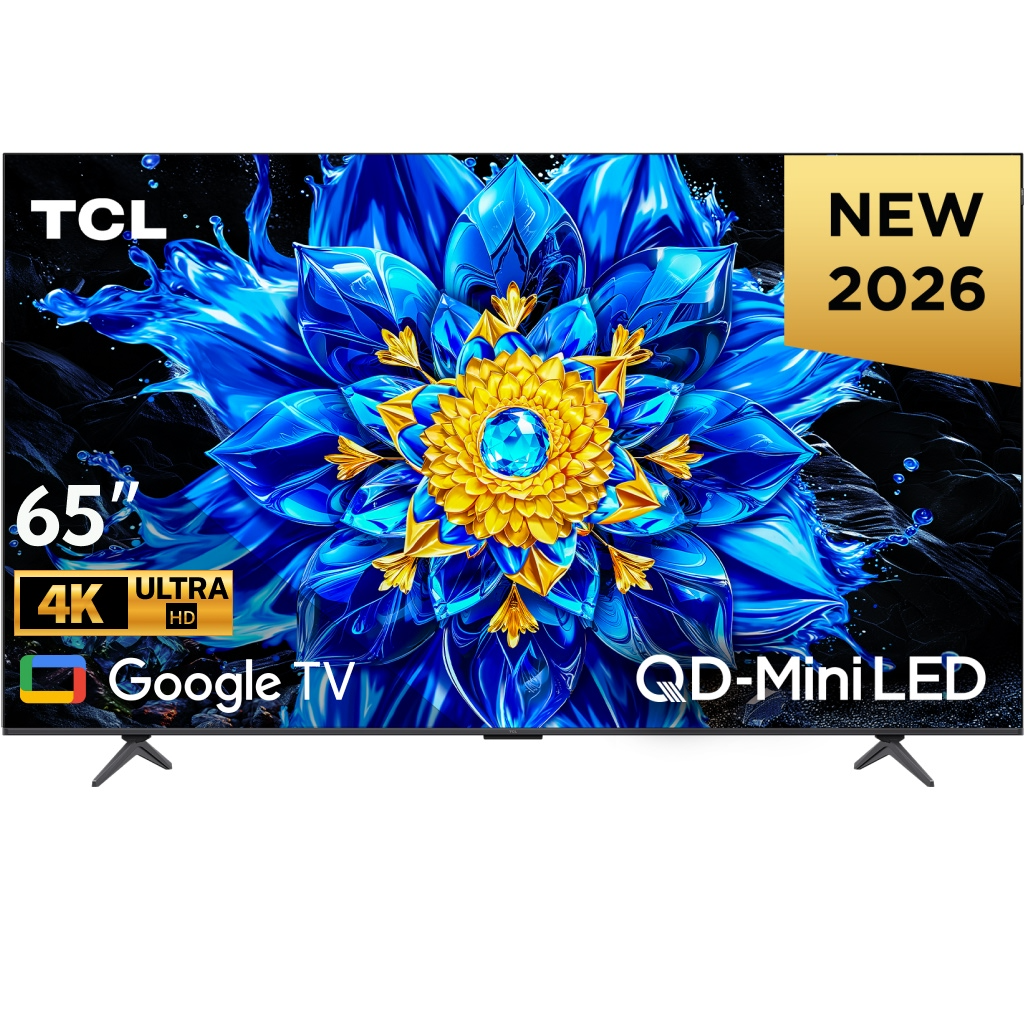 Google Tivi QD-Mini LED TCL 4K 65 inch 65P8LS Đen
