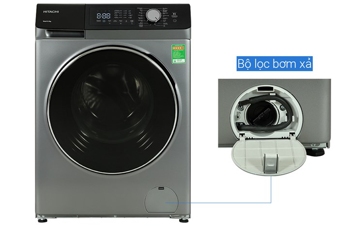 Máy giặt Hitachi Inverter 9.5 kg BD-954HVOS - Ảnh 2