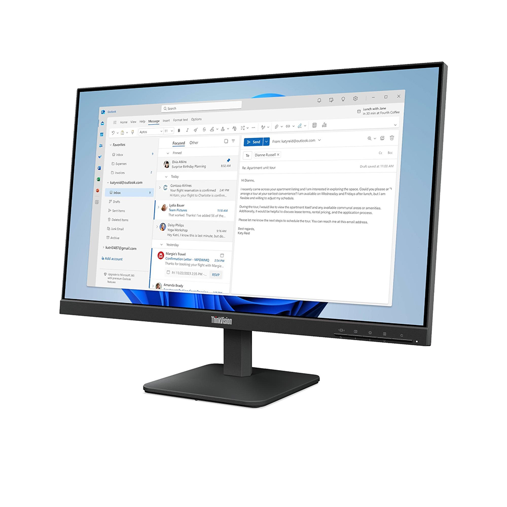 Màn hình Lenovo ThinkVision S24-4e 64B5KAR1VN (23.8 inch - IPS - FHD - 100Hz - 4ms) - Ảnh 2