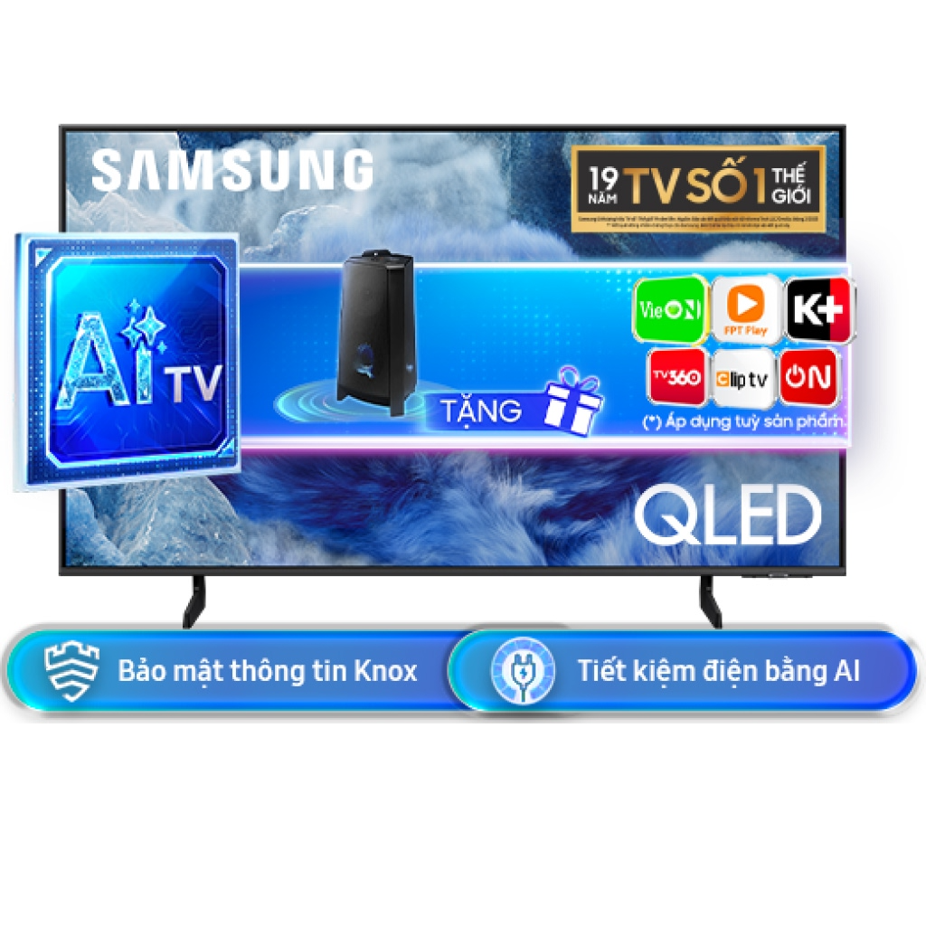 Smart Tivi QLED samsung 4K 65 inch QA65Q8FAAKXXV Đen - Ảnh 2