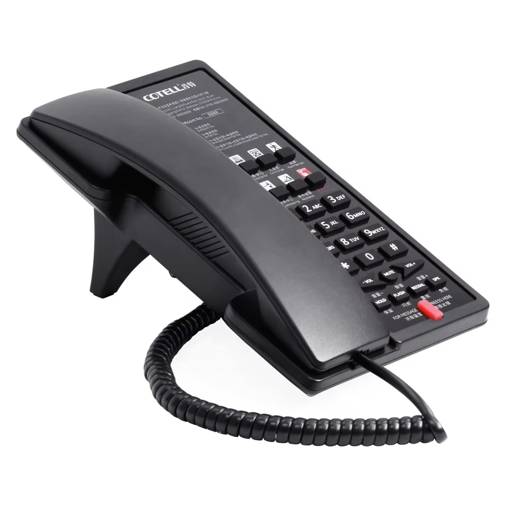 Điện Thoại Cotell Aurum 2082A Analogue 8 Button Corded Hotel Telephone AU2082A(1S)SP - Ảnh 2