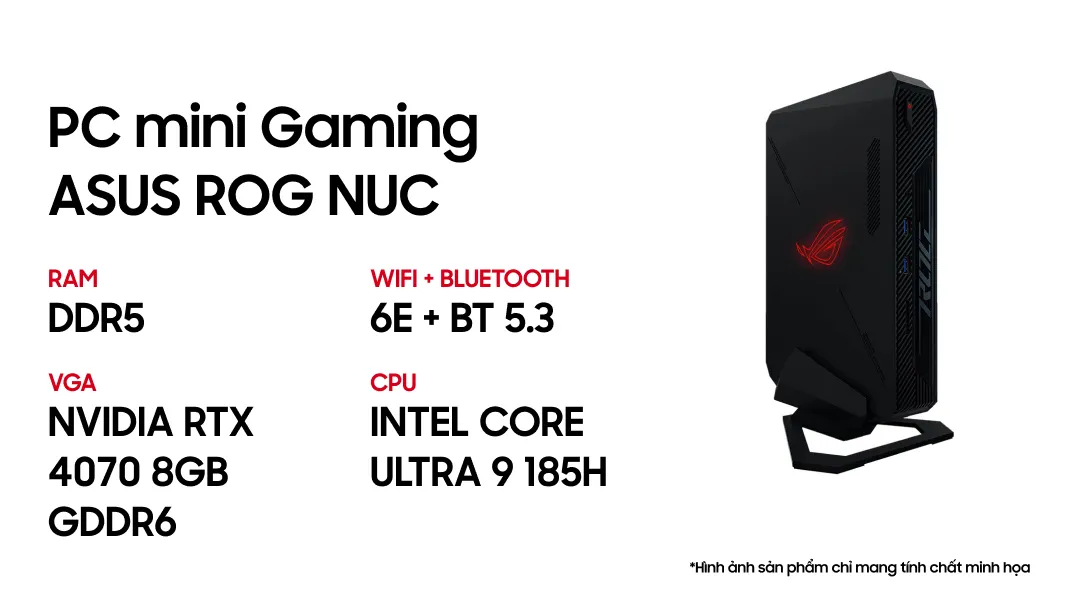 Máy tính PC Mini Asus ROG NUC 14TH Scorpion Canyon U9 - Ảnh 5