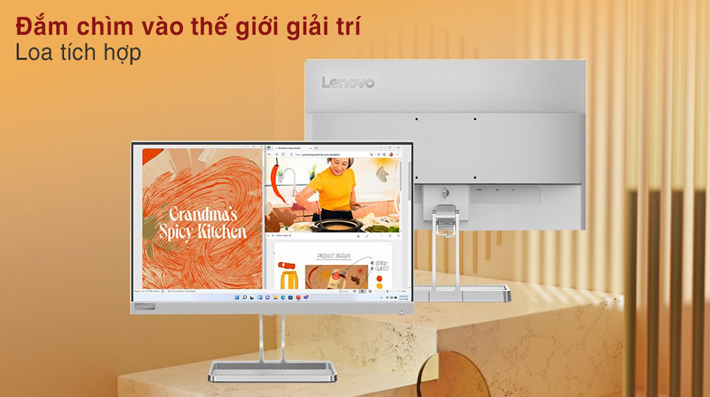 Màn Hình Lenovo L22i-40 [67AEKACBVN] (21.5 inch - FHD - IPS - 75Hz - 4ms - FreeSync - Speaker) - Ảnh 3
