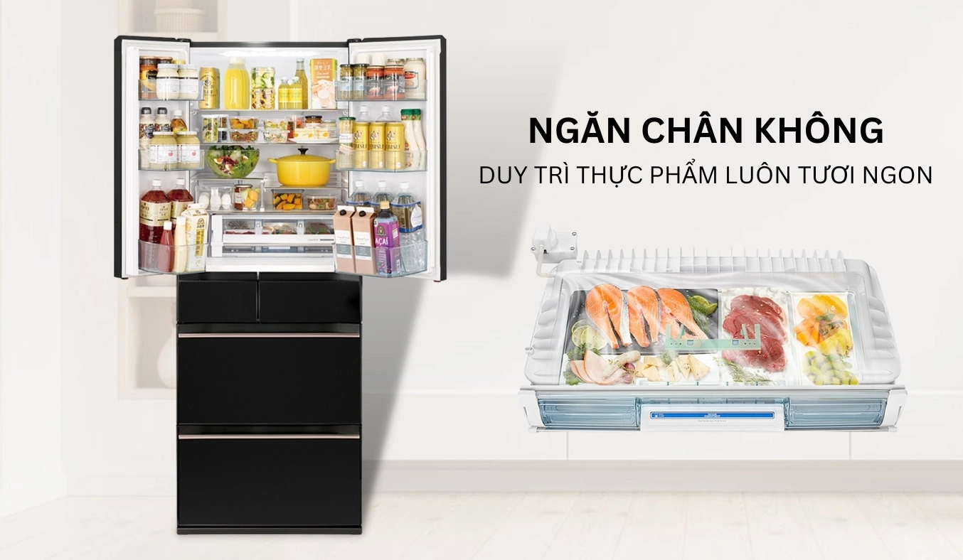 Tủ lạnh Hitachi Inverter 520 lít R-HW540RV (XK) - Ảnh 5