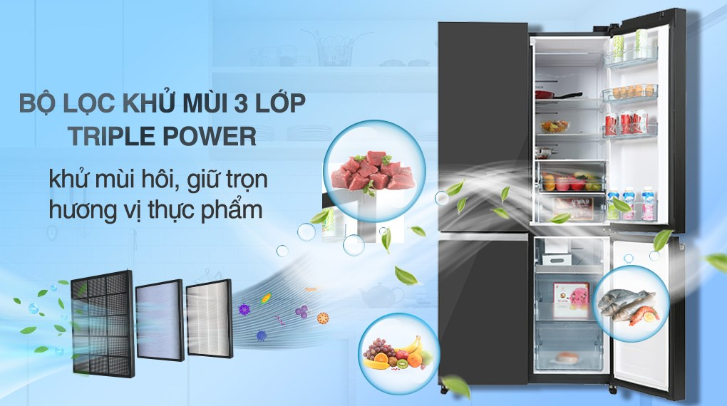 Tủ lạnh Hitachi Inverter 569 lít Multi Door R-WB640PGV1 GMG - Ảnh 3