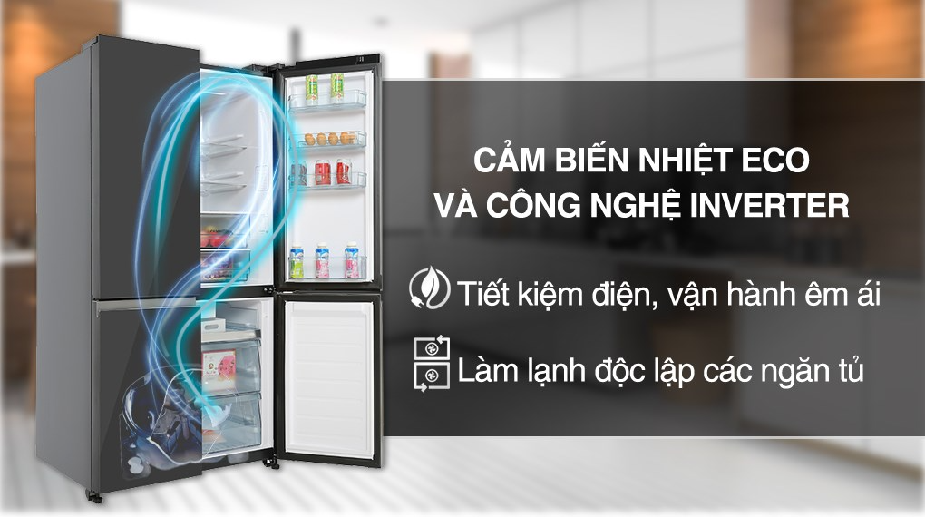 Tủ lạnh Hitachi Inverter 569 lít Multi Door R-WB640PGV1 GMG - Ảnh 4