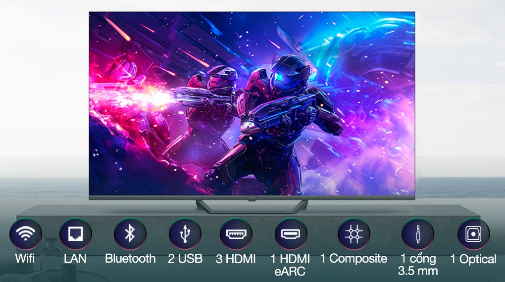 Google Tivi QLED Aqua 4K 50 inch AQT50S80EUX - Ảnh 4